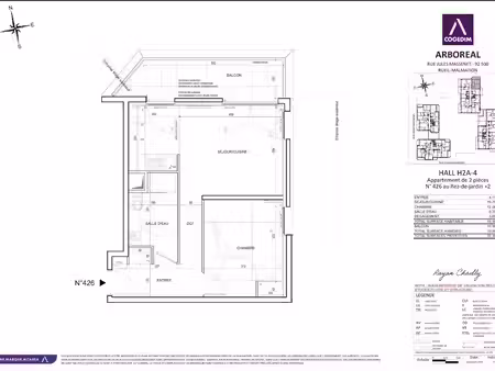 location appartement 2 pièces 45 m² à rueil-malmaison (92500)  1 157 €
