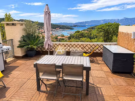 saint-mandrier t3 en duplex vue mer  piscine tennis  parking