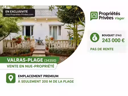 maison de maître valras plage 6 pièce(s) 148 m2
