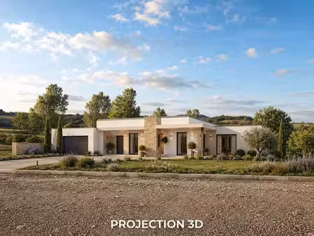 rare ! terrain plat et arboré de plus de 1 430 m² avec superbe vue