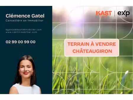 terrain châteaugiron 800m²
