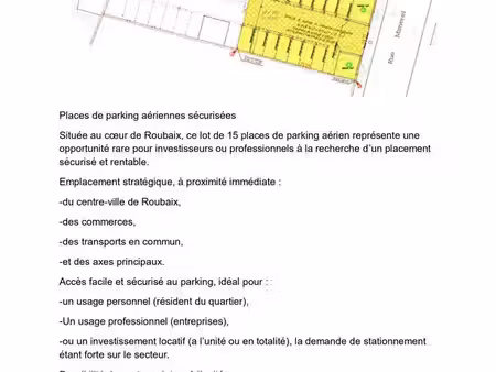 vente parking places aériennes