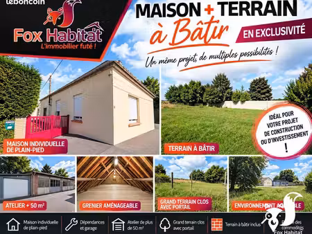 maison 3 pièces 68 m²