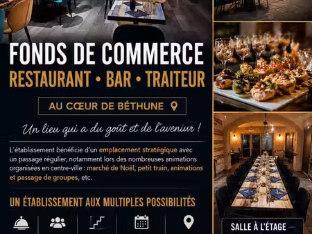 vend fond de commerce brasserie