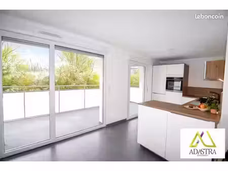 appartement f3 61m² - 2 chambres - terrasse - garage