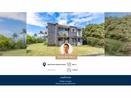 maison à vendre saint denis 7 pièce(s) 158m2 1 000 000€