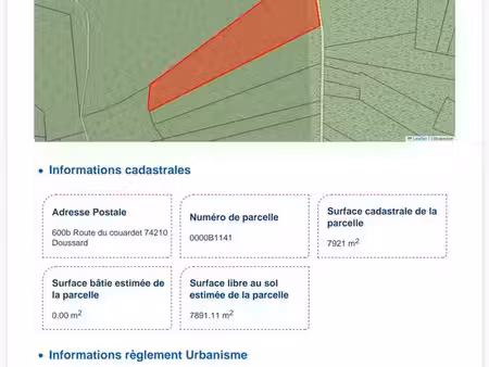 vente terrain à dossard