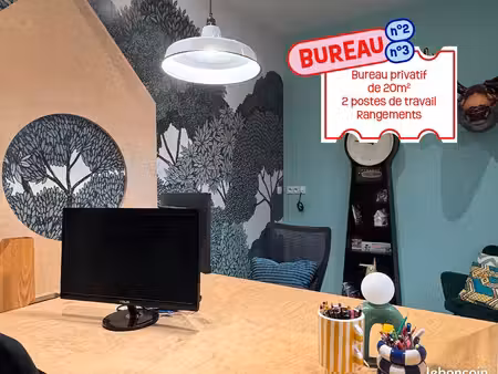 bureaux à louer dans espace créatif en centre-ville