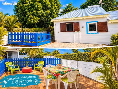 st françois bungalow type3 terrasse piscine citernes