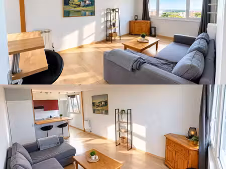 t2 meublé 53 m² rénové – balcon – vue dégagée – proche chr lille – particulier à particuli