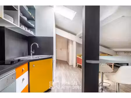 très bel appartement en dernier étage au coeur des pentes de la croix-rousse