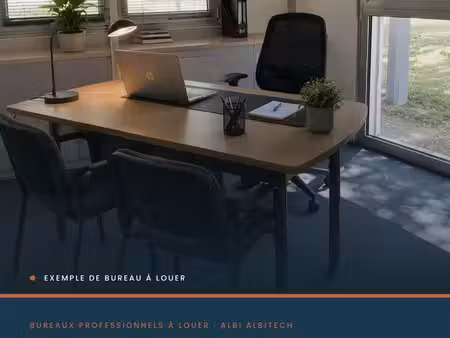bureaux professionnels à louer – centre d'affaires albitech – albi – dès 340 ttc/mois