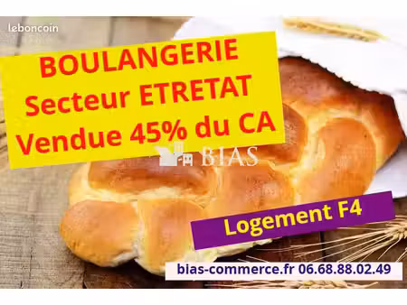 boulangerie  pâtisserie 120 m² fécamp