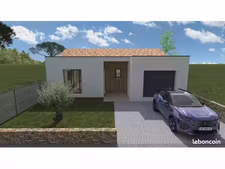 projet de construction d'une maison 72.82 m² avec terrain à le fenouiller (85)