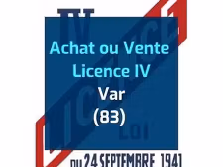 bar licence iv à vendre - draguignan centre - fonds de commerce