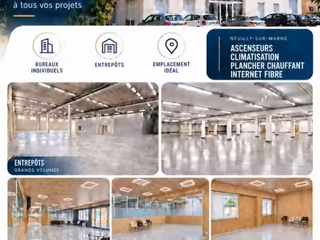 entrepots et bureaux a louer