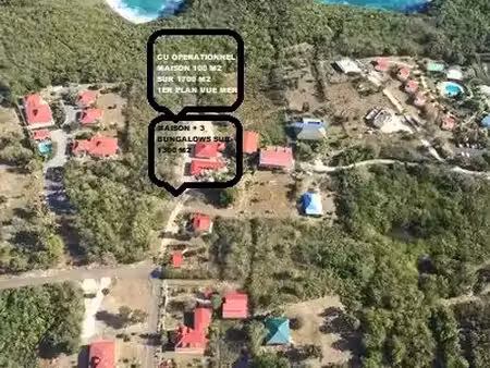 complexe immobilier sur 3000 m2 avec maison  3 bungalows sur 1300m2 + terrain constructibl