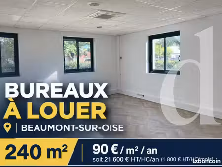 bureaux 240 m² beaumont-sur-oise