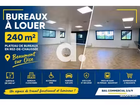 bureaux 240 m² persan
