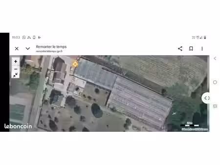 vente parcelle avec serre