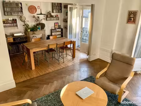 charmant duplex familial de 116m2 (140m2 au sol)avec balcon filant. centre ville  boucle b
