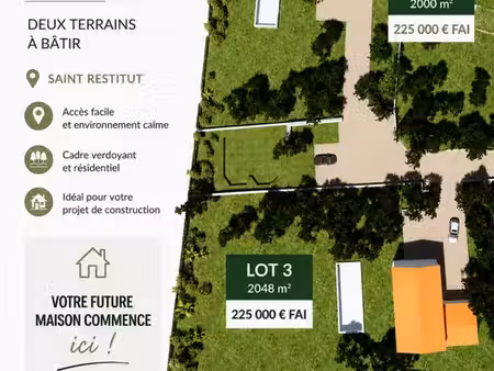 terrains à bâtir dans un environnement privilégié – saint-restitut