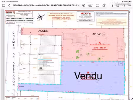 terrain constructible viabilisé