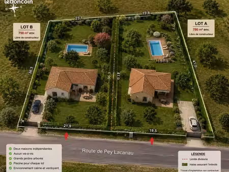 terrain 750 m² gaillan en medoc