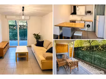 t2 meublé 39 m² – jardin privatif 17 m² – parking – montpellier