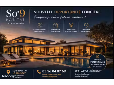 terrain 2 000 m² pessac