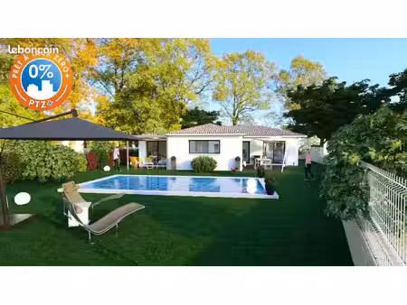 projet de construction d'une maison 75 m² avec terrain à alignan-du-vent (34)