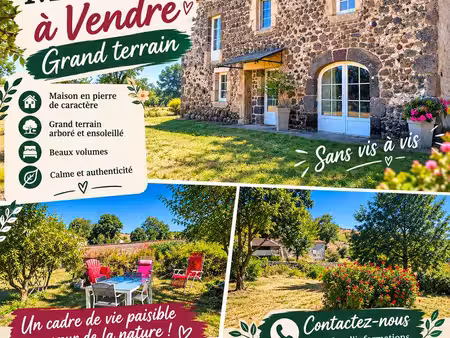 maison avec grand terrain