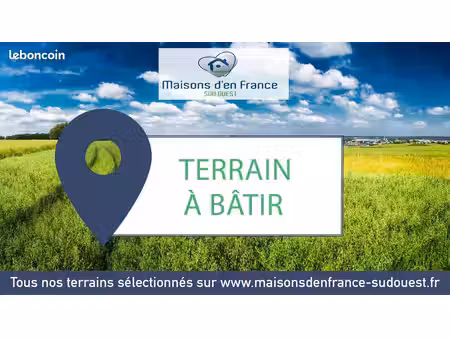 terrain à bâtir de 560 m² à vielle-saint-girons (40)