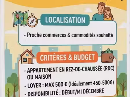 recherche appartement ou maison
