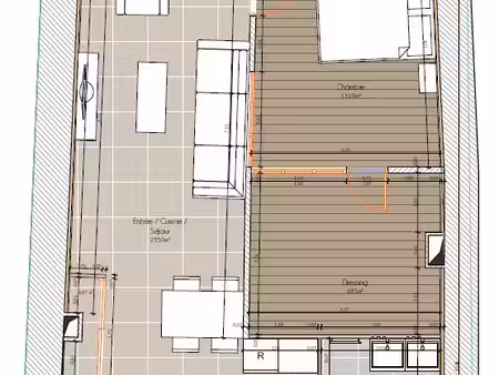 appartement montmélian rue docteur veyrat- environ 55m² 3 pièces