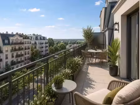 4 pieces en dernier etage vue tour eiffel