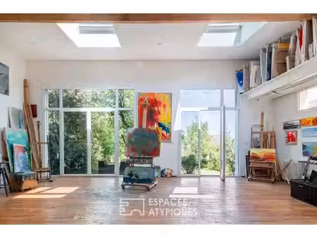 maison avec jardin et atelier d'artiste