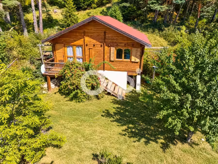 chalet en pleine nature avec jardin - vue sur les pistes- terrain 1 860 m²