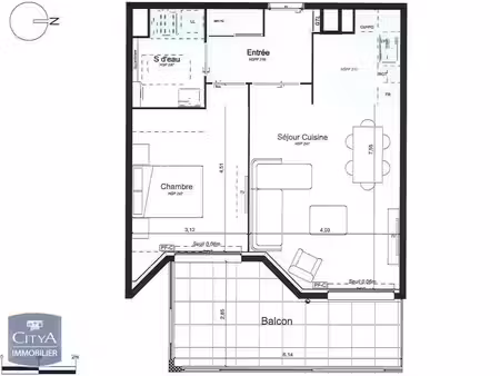 appartement à louer 2 pièces 48.57 m² - antibes (06) - 884€