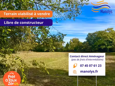 vente terrain 450 m² croix-chapeau (17220)