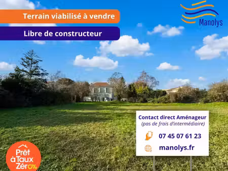 vente terrain 450 m² la jarrie (17220)