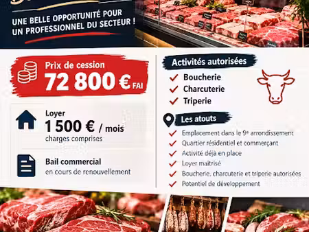 vente locaux professionnels 0 pièces 50 m² à paris 9ème (75009)  72 800 €