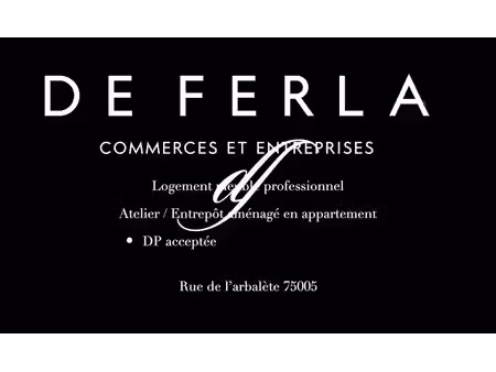 vente entrepôt paris 75005 21m²