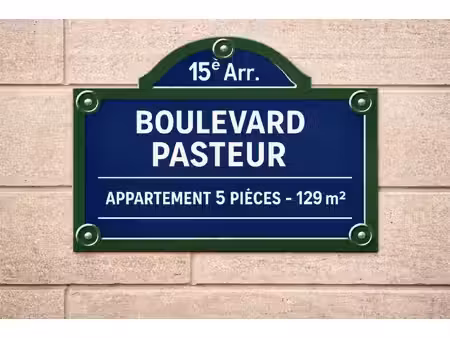 vente appartement 5 pièces 129 m² paris 15 (75015)