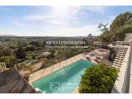 exclusivité-maison contemporaine à allauch : piscine et vue imprenable