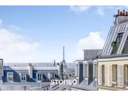 duplex dernier étage vue tour eiffel exposé sud