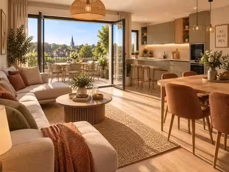t4 avec balcon au coeur de pont-lévèque à 15 minutes de deauville