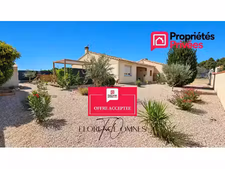 exclusivite à laure-minervois - maison plain pied 81m2  2 chambres  jardin  piscine