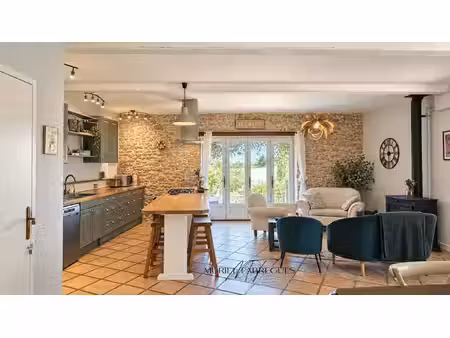 maison chaleureuse  pierre apparente avec gite et piscine chauffée  11420 pech luna