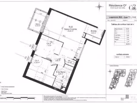 location appartement 3 pièces à fleury-sur-orne (14123) : à louer 3 pièces / 63m² fleury-s